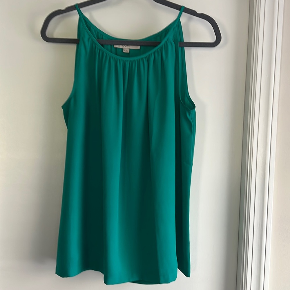 Ann Taylor Loft Teal silky camisole blouse tank